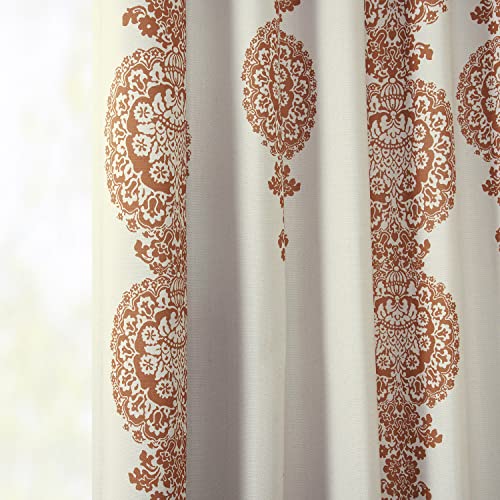 Room Darkening Curtains for Bedroom 50 x 108 Printed Linen Textured, 1 Panel P79495