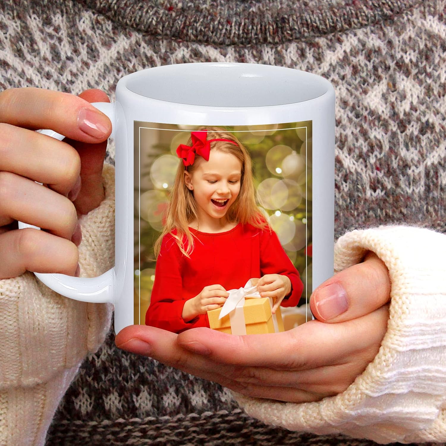 Blank White Ceramic Sublimation Mugs 11 oz, 12-Piece Set Y925