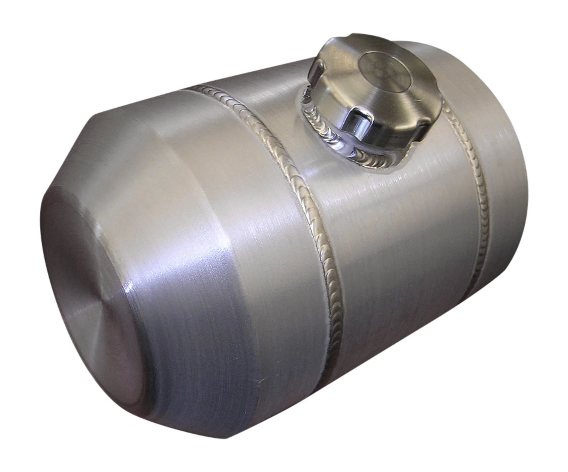 6x15 Center Fill Round Spun Aluminum Gas Tank 1.5 Gallon - 1/4 NPT