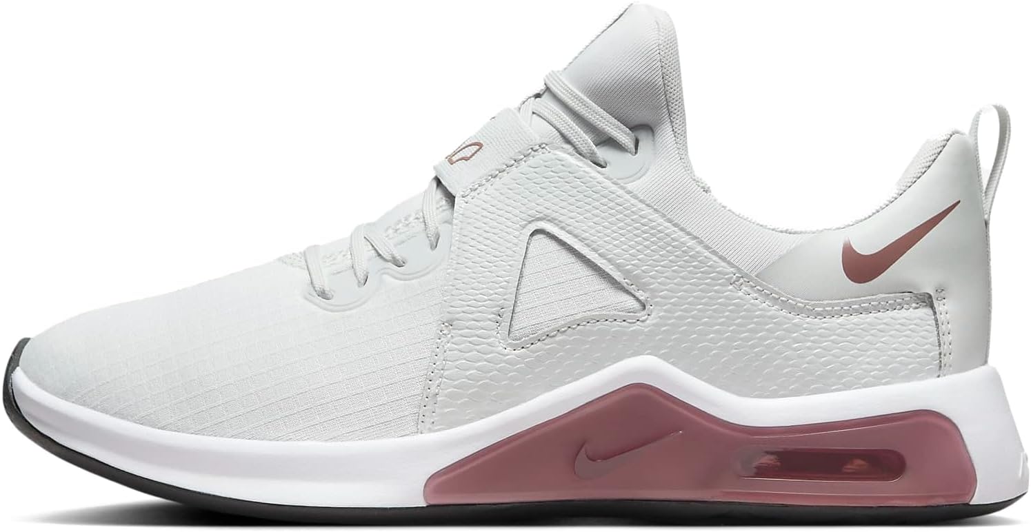 Nike Air Max Bella TR 5 Women's Workout Shoes (DD9285-003, Photon Dust/White/Black/Smokey Mauve) Size 8