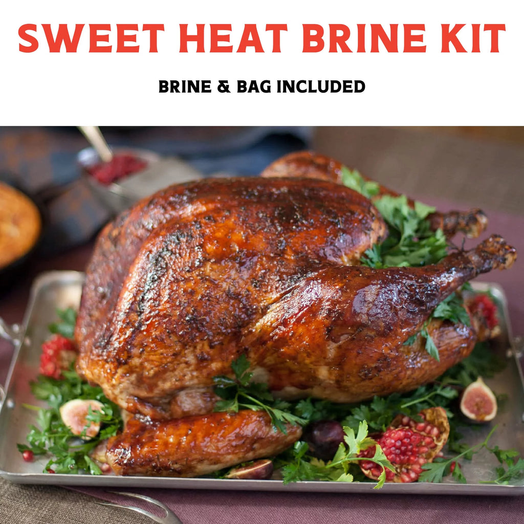 Sweet Heat Turkey Brine Kit with Bag for Roasting, Grilling, Smoking, and Frying W1800