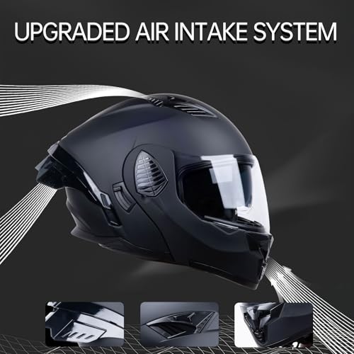 Modular Motorcycle Helmet Dual Visor Flip Up for Adults S807847