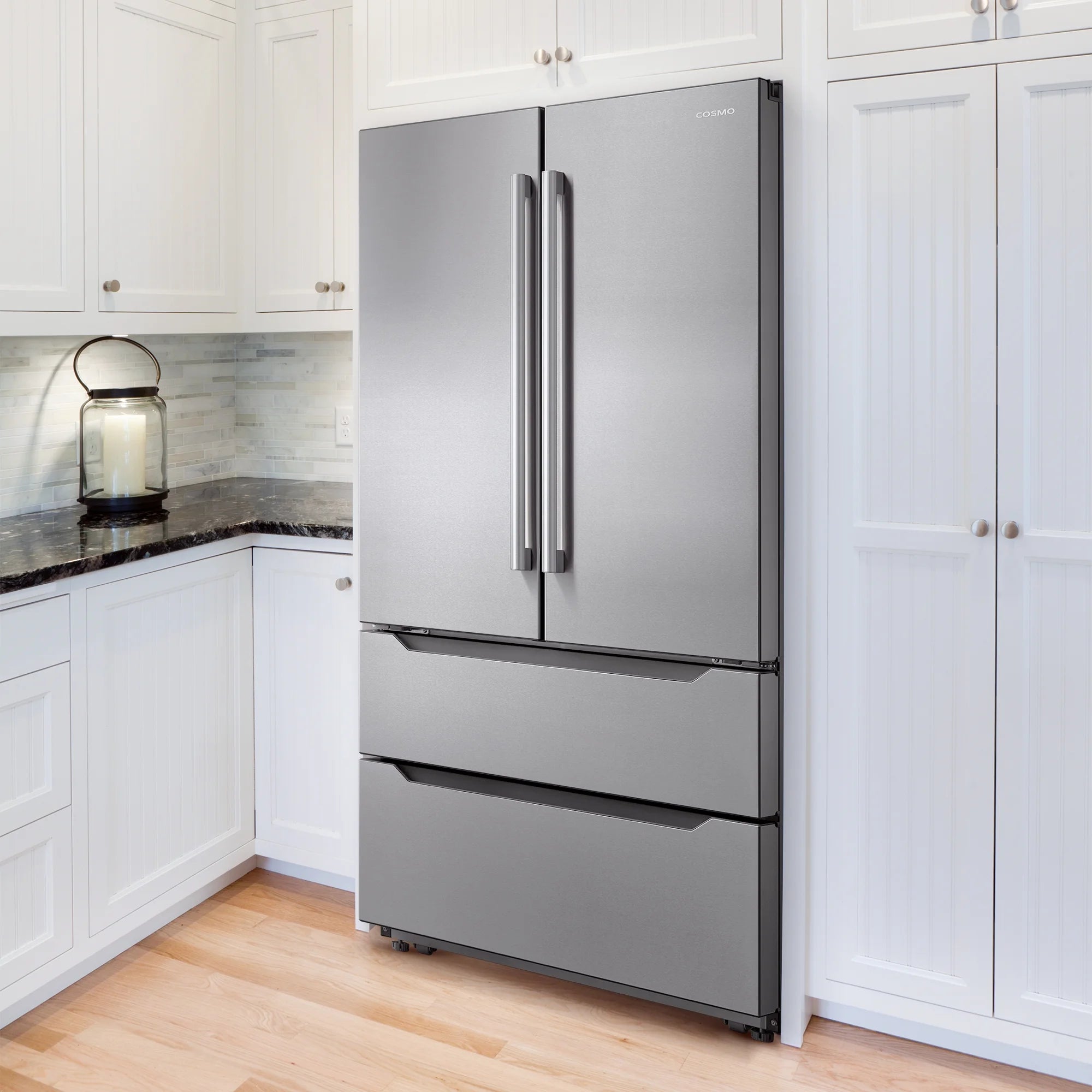 5 Piece Kitchen Appliance Package with Electric Cooktop, Wall Oven, Microwave, Refrigerator & Dishwasher D7167