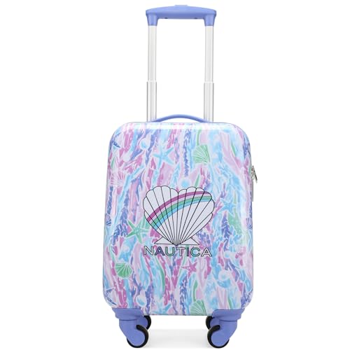 Kids Luggage 18" Airline Approved Rolling Hardside Carry-on Suitcase with Wheels F54673