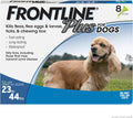FRONTLINE Plus Flea and Tick Treatment for Dogs (Medium Dog, 23-44 Pounds, 8 Doses)