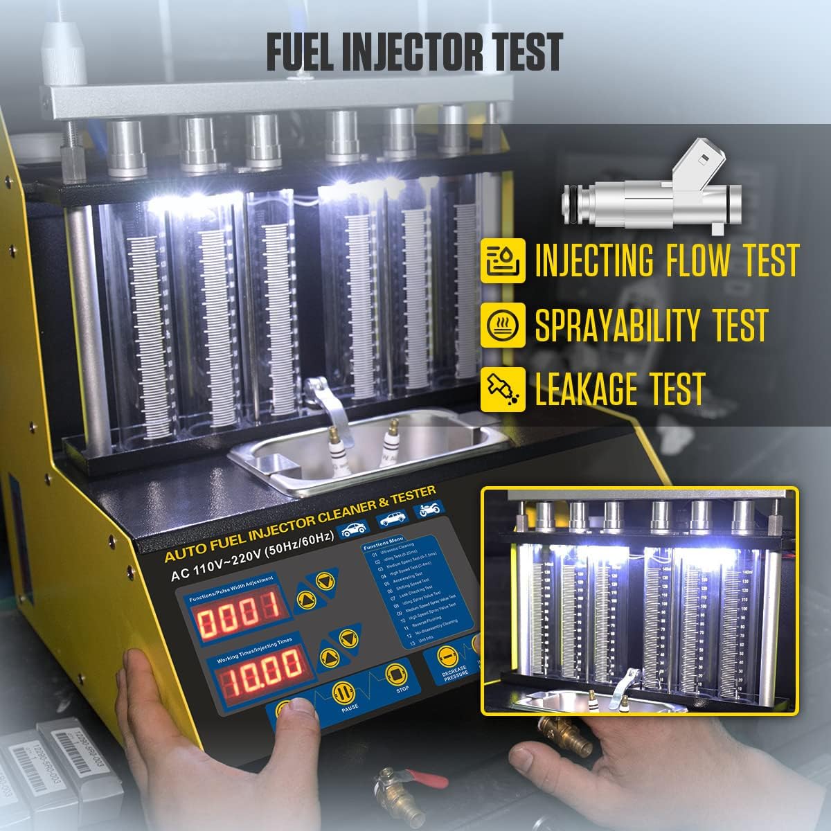 Fuel Injector Cleaner and Tester 110V V59922