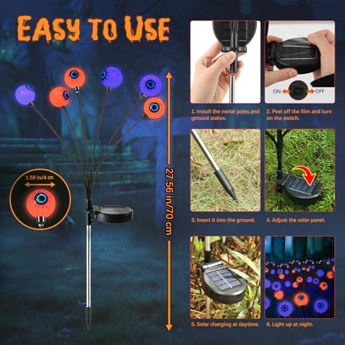Solar Christmas Candy Cane Lights Outdoor, Pathway Stake Lights, 24 Pack G8137