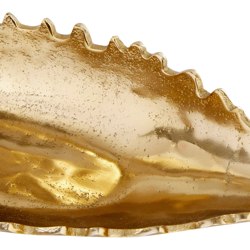 Large Metallic Gold Metal Boat Trays, Set of 3 L941