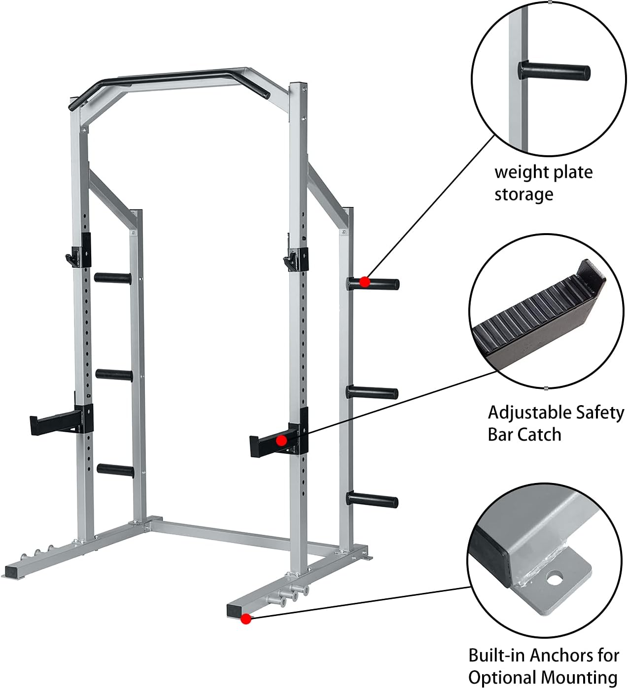 Power Rack Squat Stand with Pull Up Attachment S999