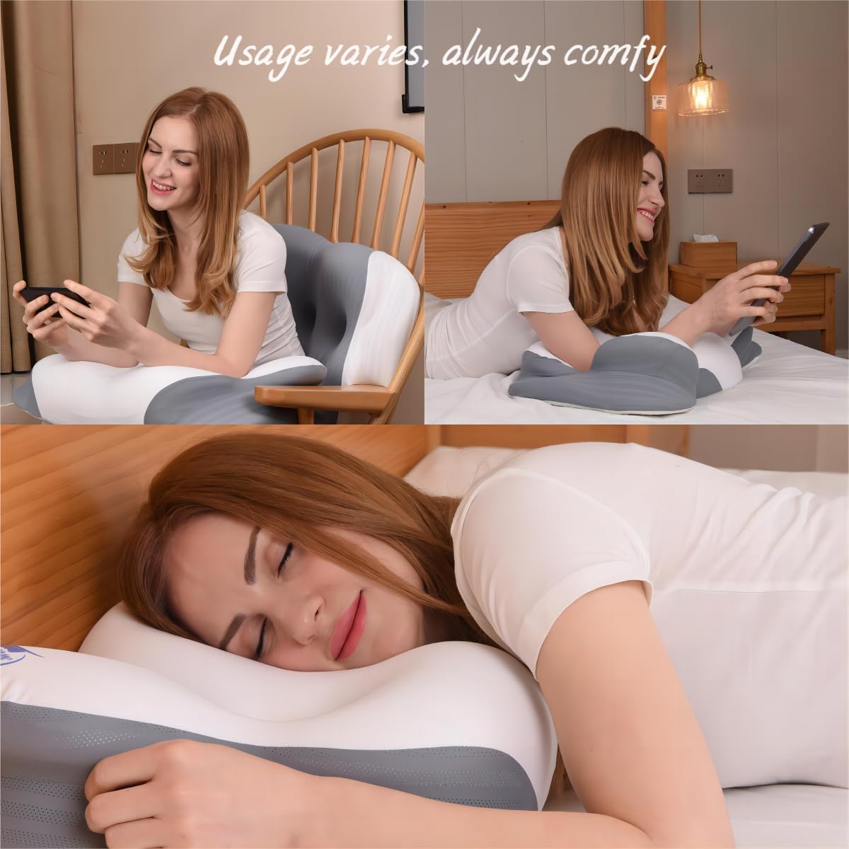Cloud Contour Memory Foam Pillow with Pillowcase O40352