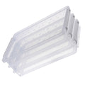 2pcs Multilayers Transparent Storage Box Clear Plastic Document Paper Filling Case