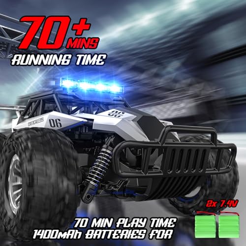 Remote Control Car, 2.4GHz High Speed 33KM/H RC Truck, Off Road with LED Headlight Z515
