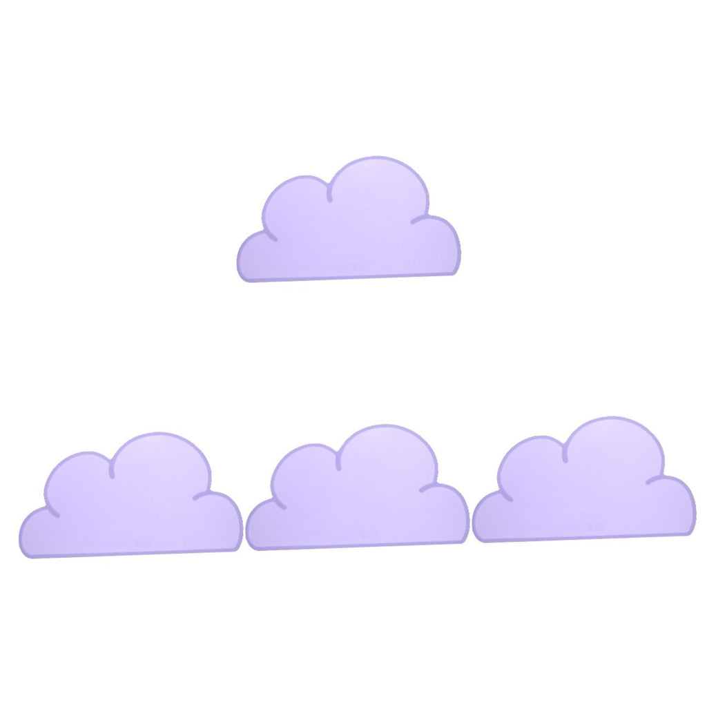 Silicone Pet Placemat for Dog Bowls, 4 Pack, Purple G14953