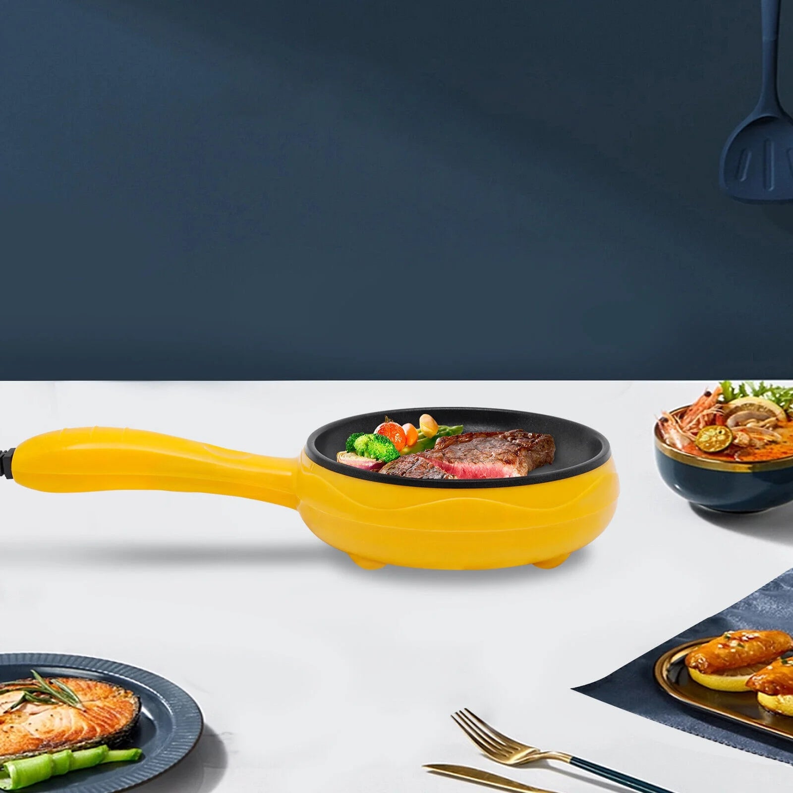 Non-Stick Electric Skillet, 6-Inch Mini Frying Pan B3752