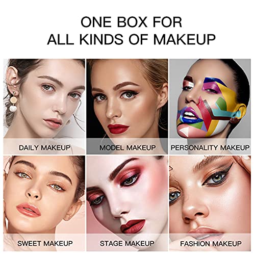 Holiday Makeup Gift Set for Women with Eyeshadow, Lipstick, Blush & Brush X9875