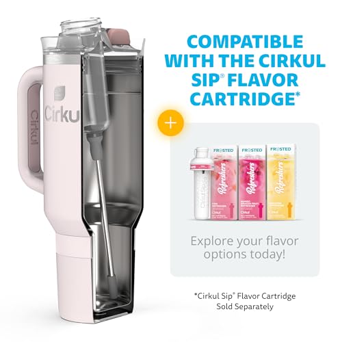 40oz Stainless Steel Tumbler with Handle, Double-Wall Insulated T7917