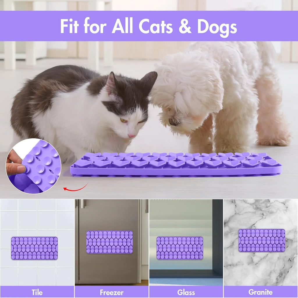 Silicone Snuffle Mat for Large Dogs, Slow Feeder Lick Mat with Suction Cups Y688685