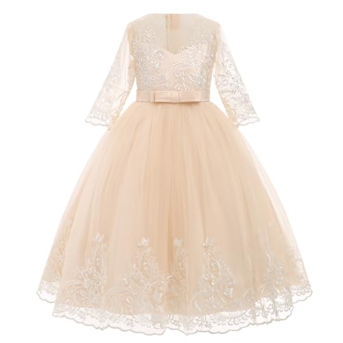 Flower Girl Lace Dress for Kids Wedding Party Puffy Tulle Gown Z244660