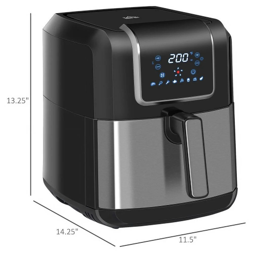 6.9 Quart Digital Air Fryer with Digital Display, Adjustable Temperature and Timer Y27056