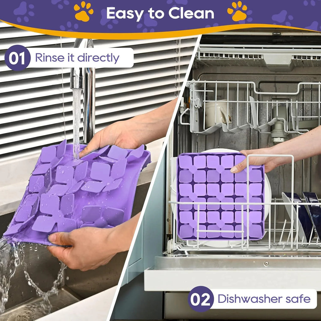 Silicone Snuffle Mat for Dogs, Interactive Puzzle Feeder W6256