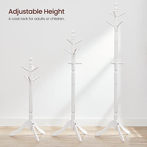 Solid Wood Coat Rack with 10 Hooks for Entryway and Hallway U802