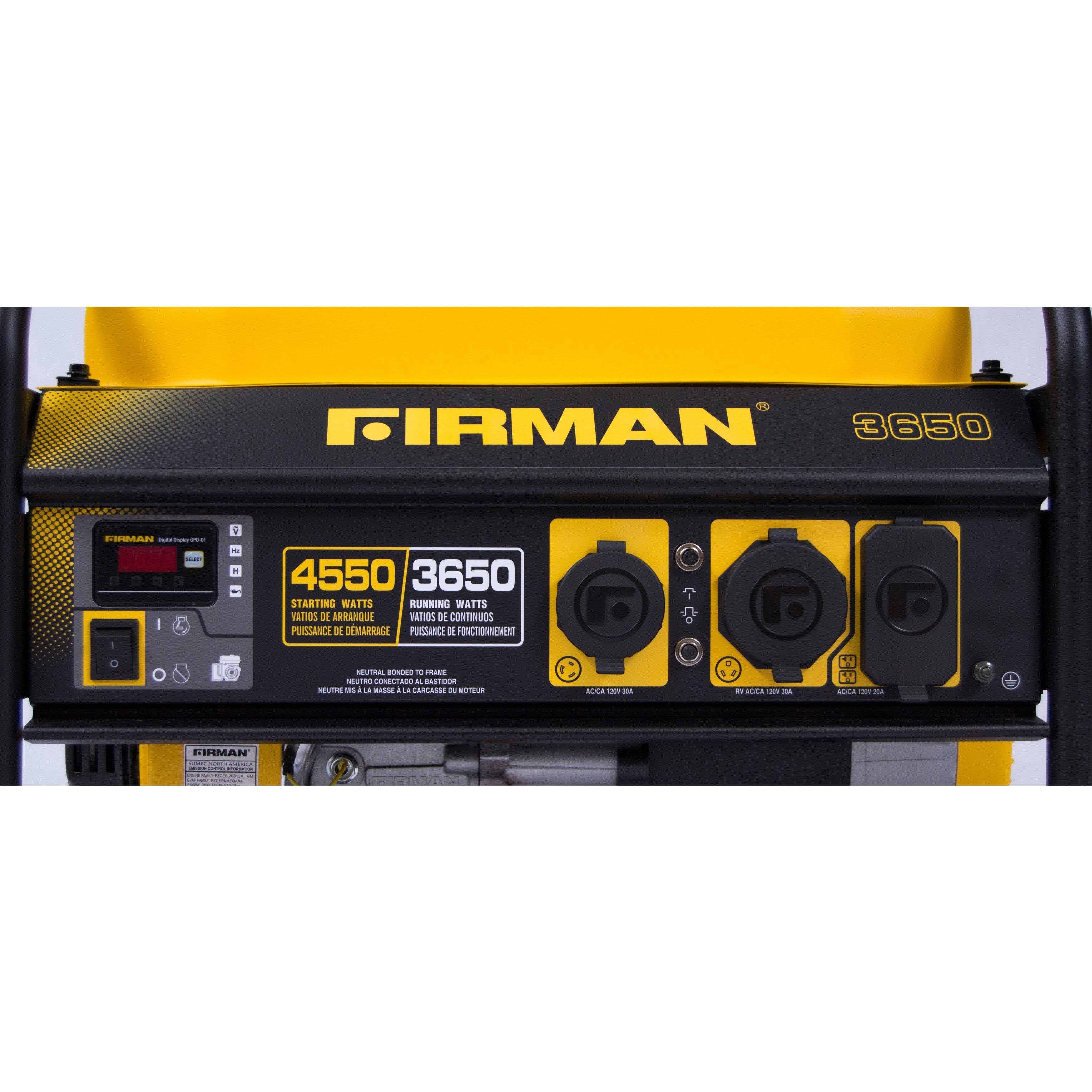 Portable Generator 3650/4550 Watt Gas Powered D64843