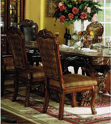 9pc Formal Dining Table Set with 6 Side Chairs and 2 Arm Chairs, Solid Wood Extendable, Seats 8 Y3336