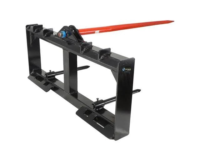 Tractor Hay Spear Attachment 3,000 lb Skid Steer Quick Tach A317018