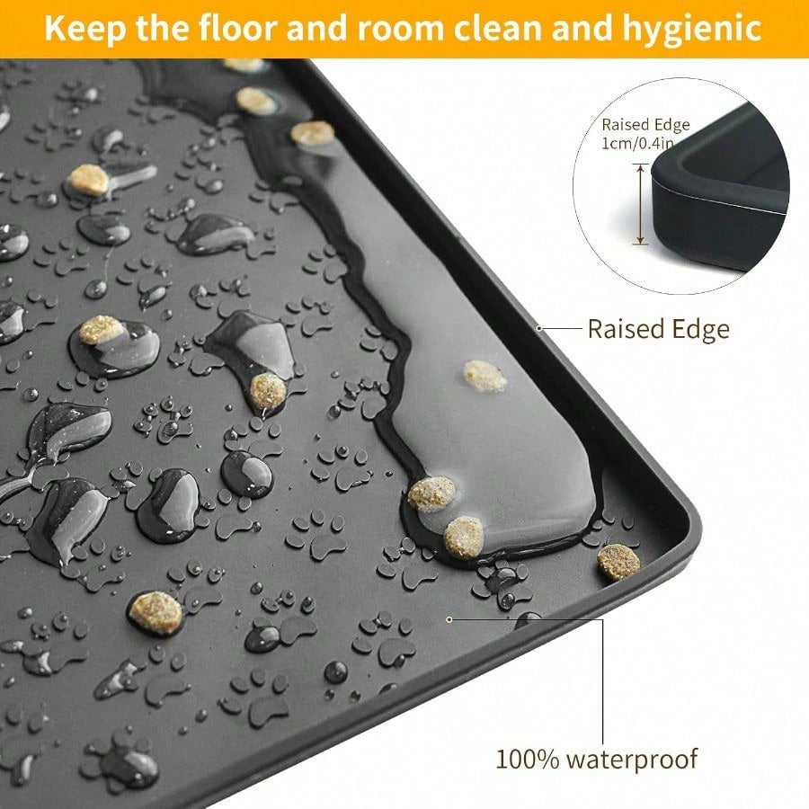 Waterproof Anti-Slip Silicone Pet Feeding Mat for Dog and Cat X7307