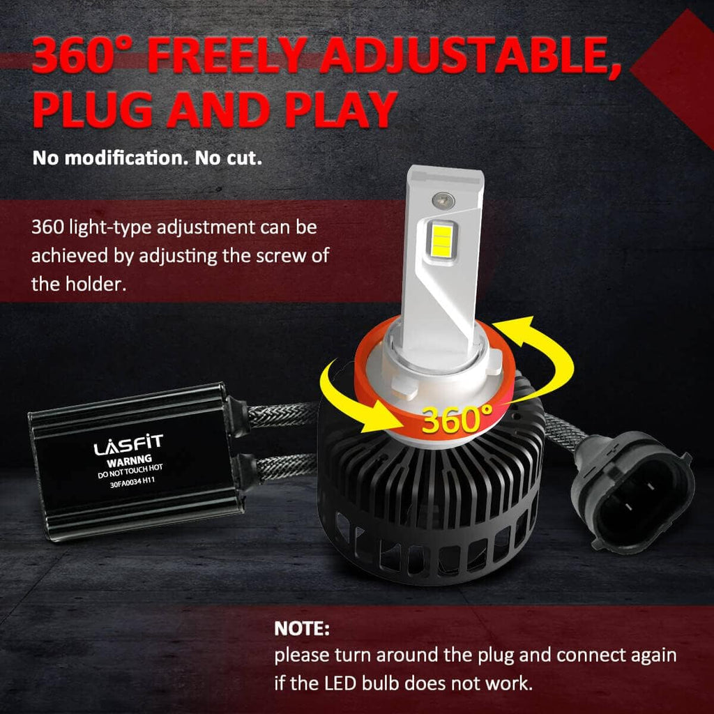 H11 H8 H9 LED Bulb 72W 8000LM 6000K Cool White M251221