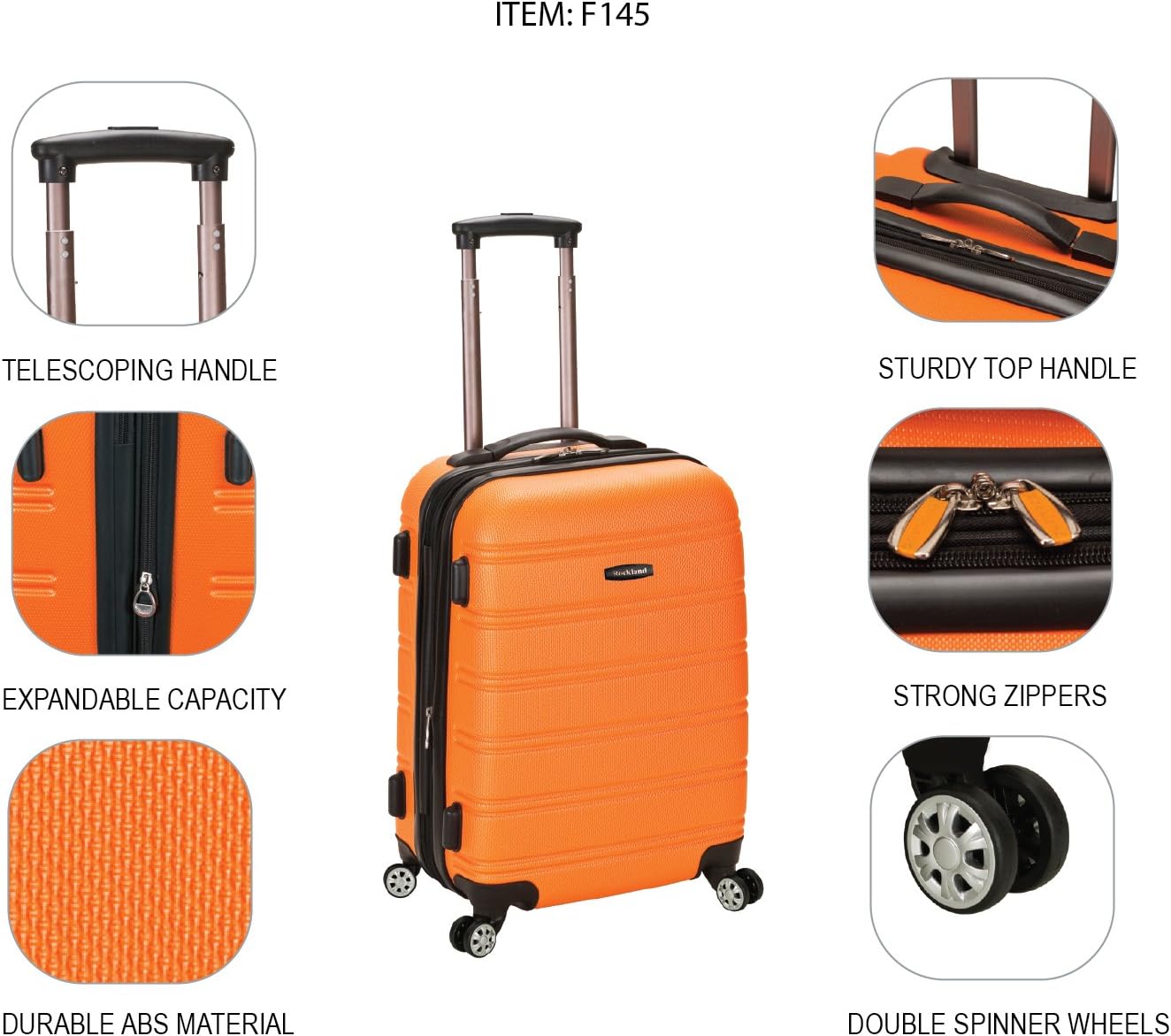 Hardside Expandable Spinner Carry-On Luggage, 20-Inch N80250