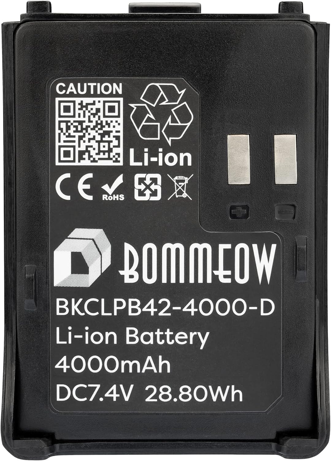 Replacement Battery for Kenwood TH-F6A TH-F7E, 7.4V 4000mAh, 2-Pack L999923