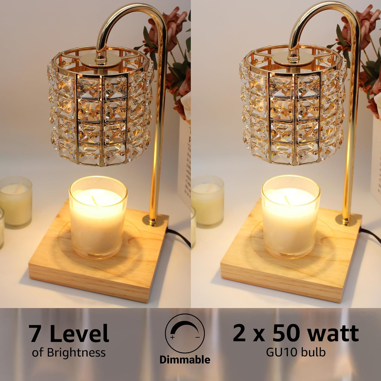 Dimmable Candle Warmer Lamp with Timer U172474