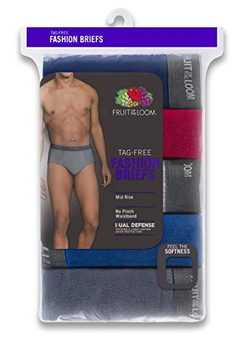 Men's Cotton Mid-Rise Fashion Briefs 3-Pack R434