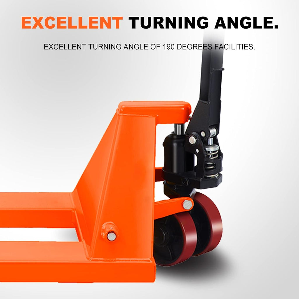 Manual Pallet Jack 5500lbs Capacity, 48"L Fork X113420