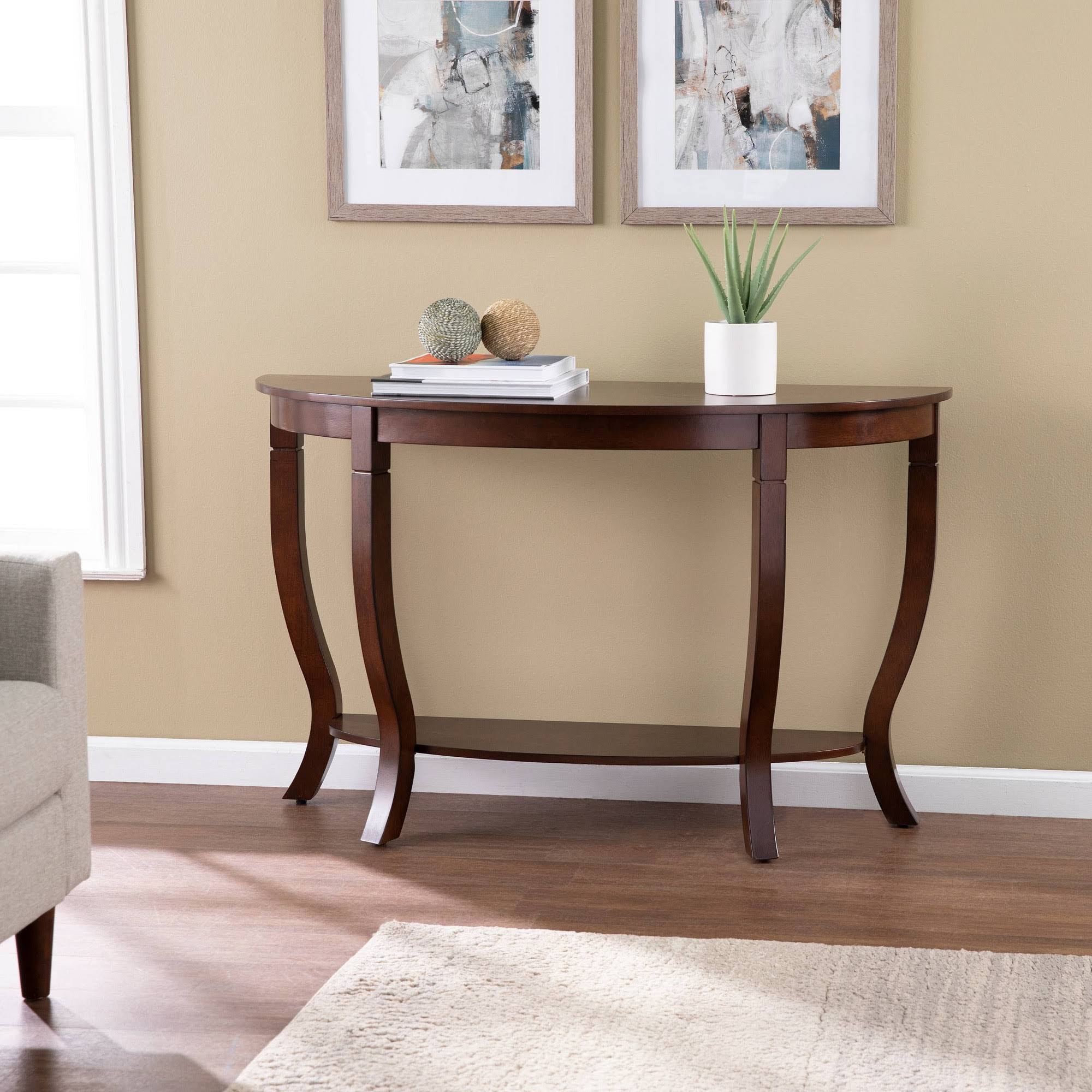 Demilune Console Table Brown J78686