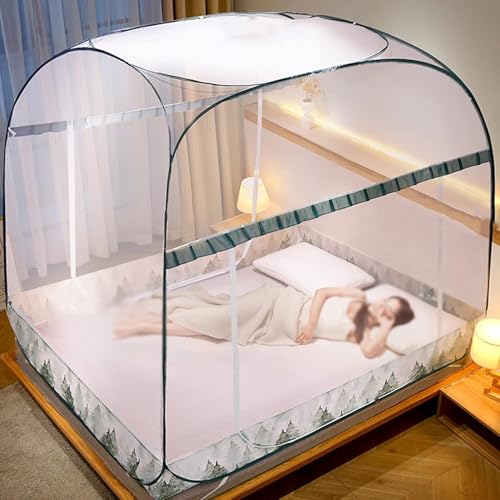Mosquito Net Tent,Foldable Mosquito Net Bed Canopy,Portable Travel Mosquito Mesh Net,Canopy,Insect Screen(1.8 * 2.2m)