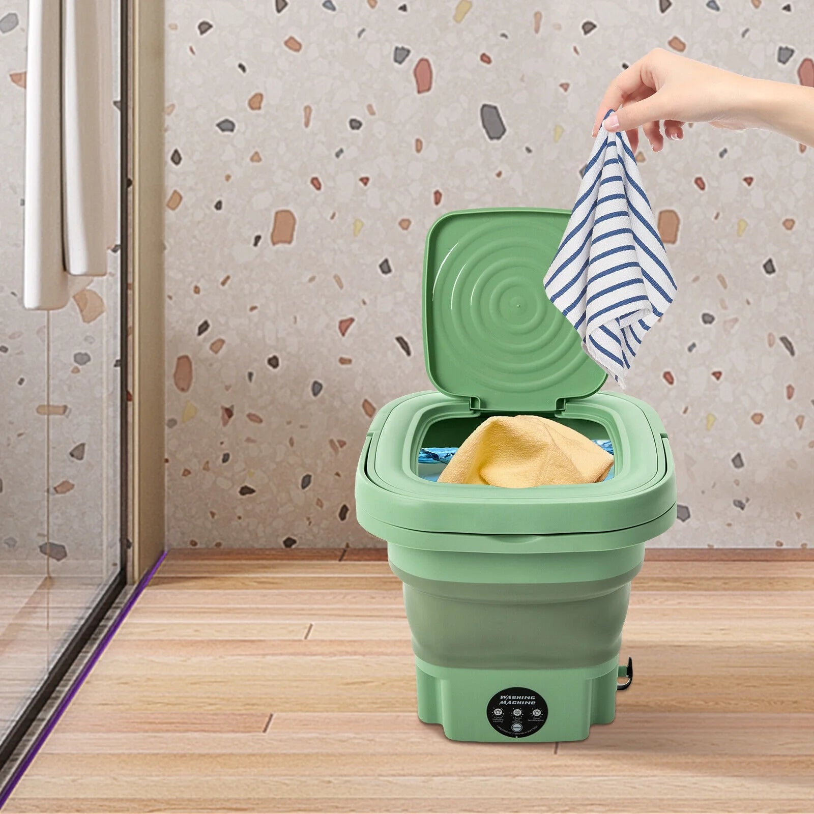 Foldable Mini Washing Machine for Travel Camping C892826