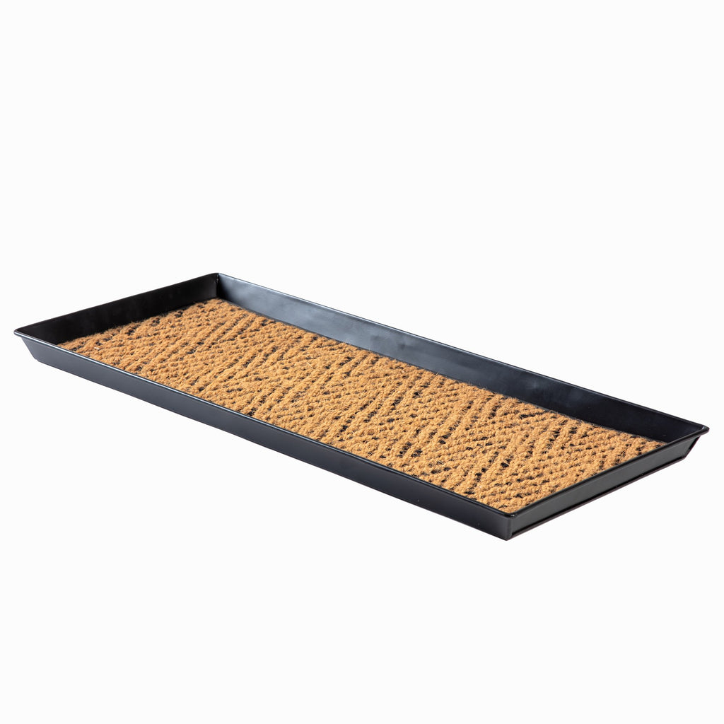 Metal Boot Tray with Coir Insert B7097
