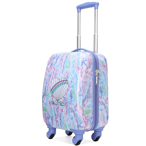 Kids Luggage 18" Airline Approved Rolling Hardside Carry-on Suitcase with Wheels F54673