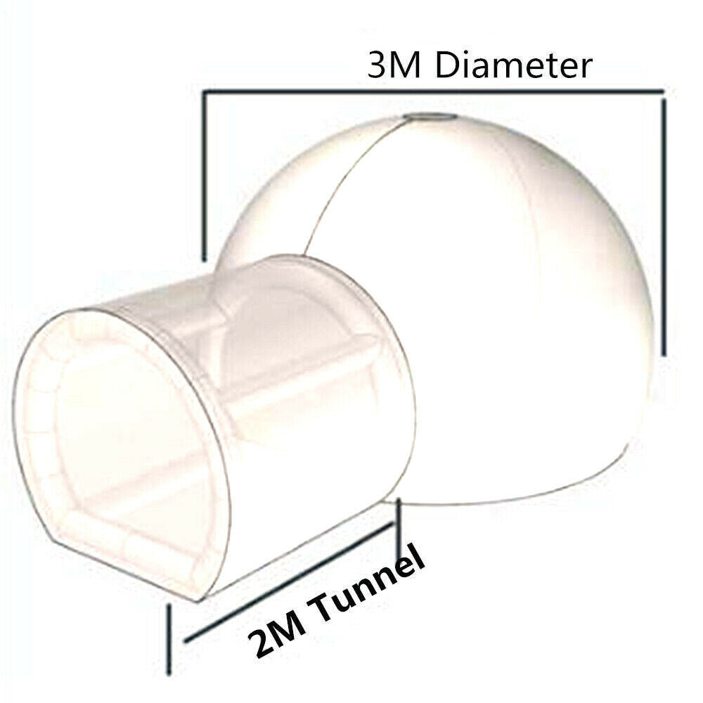 3 Meter Inflatable Transparent Bubble Tent with Air Blower P14446