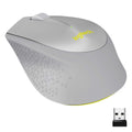 Logitech M330 SILENT PLUS Wireless Mouse, 2.4GHz with USB Nano Receiver, 1000 DPI Optical Tracking, 2-year Battery Life, Compatible with PC, Mac, Laptop, Chromebook - Gray