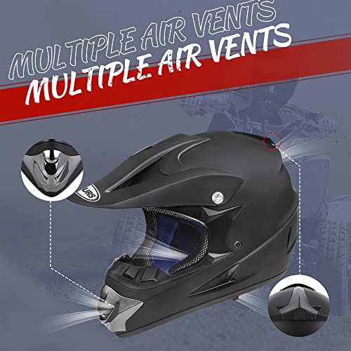 Off-Road Motorcycle Helmet with Goggle, Gloves & Mask V369861