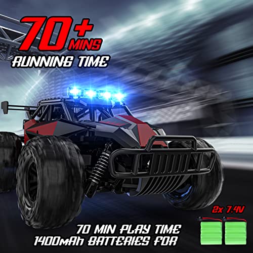 Remote Control Car, 2.4GHz High Speed 33KM/H RC Truck, Off Road with LED Headlight Z515