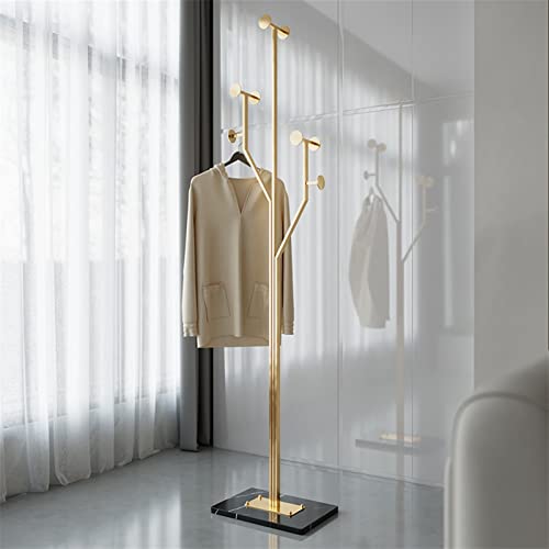 Metal Coat Rack Standing Wrought Iron Hanger for Living Room O342283