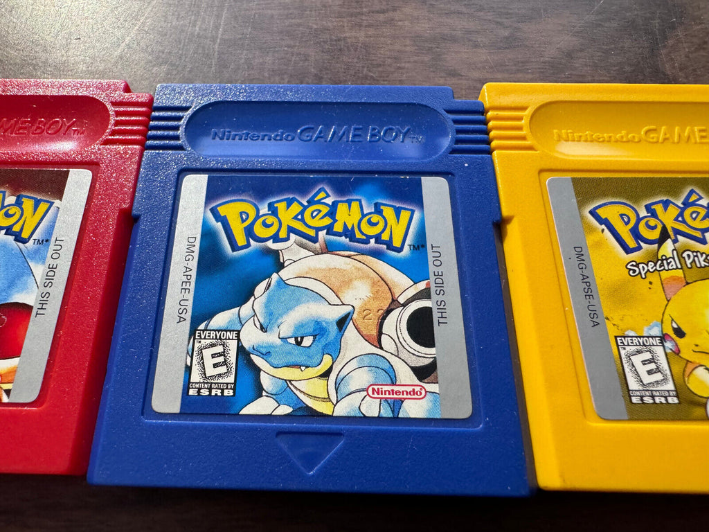 Pokemon Red Yellow Blue for Nintendo GameBoy Z664