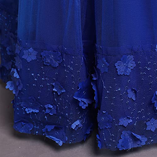 Long Lace Dress for Girls Wedding Bridesmaid Pageant D672830