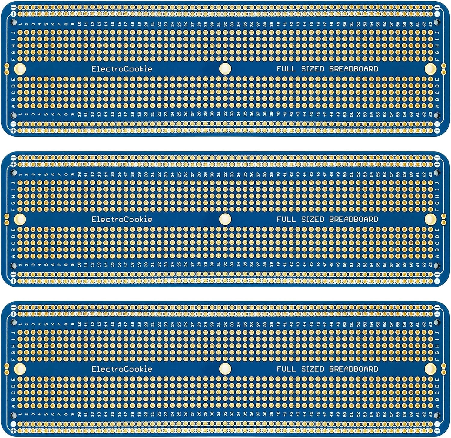 ElectroCookie Solderable Breadboard Large PCB Board for Electronics Projects Compatible for DIY Arduino Soldering