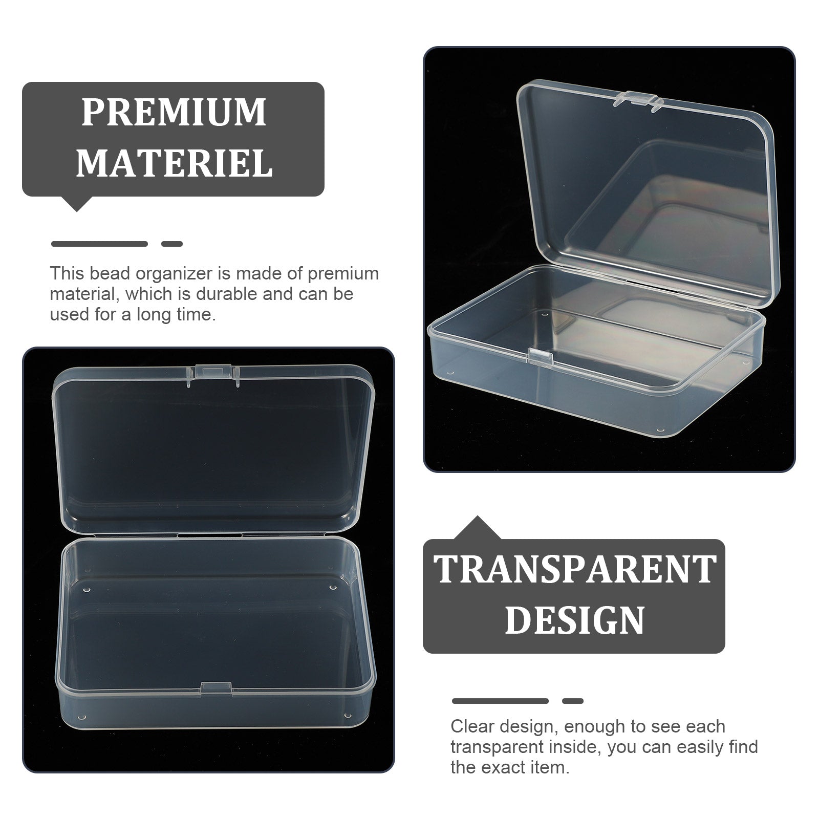 Storage Baskets with Lids Plastic Box B337