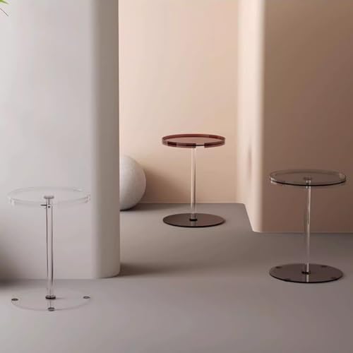 Acrylic Side Table with Round Slim Design, 40 x 53 cm Z83172